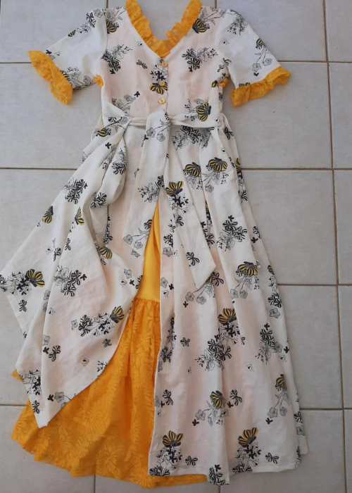 Robe créole avec jupon